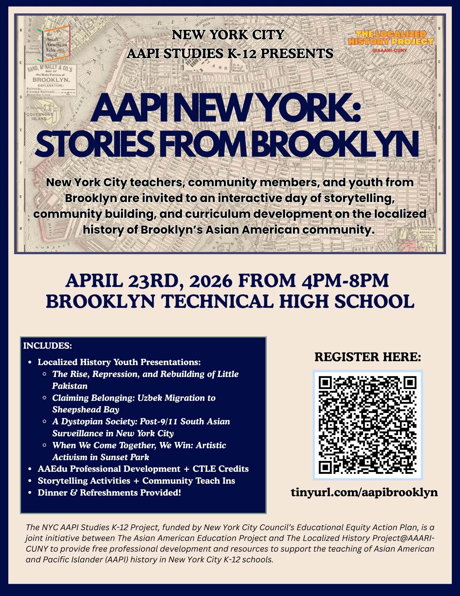AAPI New York: Stories from Brooklyn flier