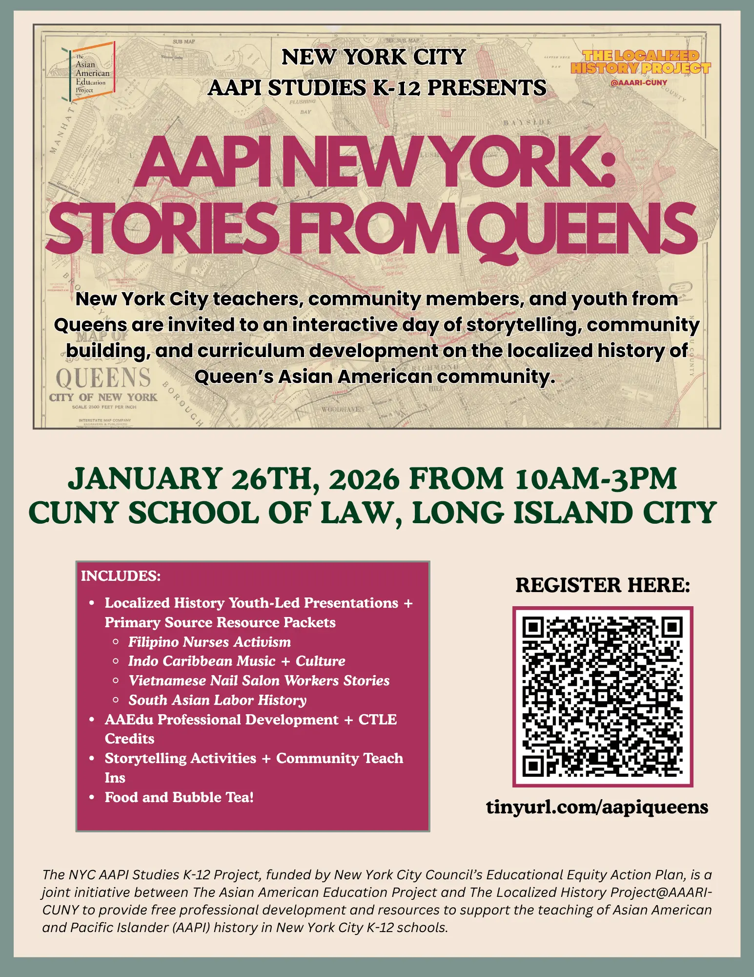 AAPI New York: Stories from Queens flier